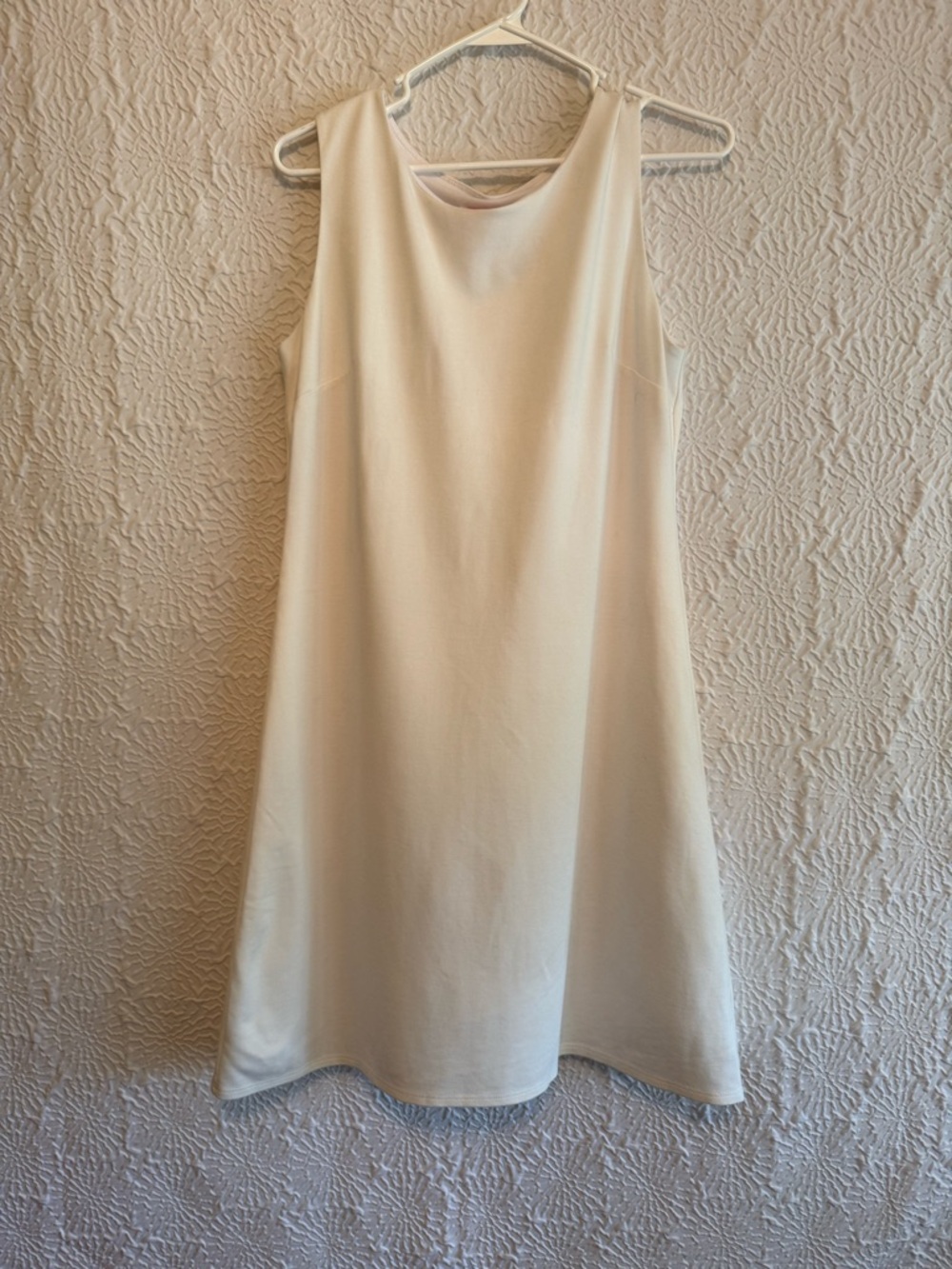 Jude Connally Beth Sleeveless White Midi A-Line Dress, Medium